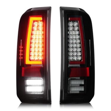 Imagem de Luzes traseiras de LED para Ford F150 2008-2016, serve apenas para modelo de cama Fleetside, conjunto de lanterna traseira, lente fumê cromada