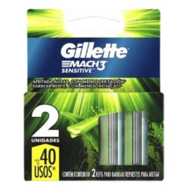 Imagem de Carga Para Aparelho De Barbear Mach3 Sensitive 2 Un - Gillette