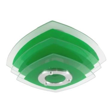 Imagem de Luminária Plafon Ovalado - Verde - Sala, Quarto, Cozinha