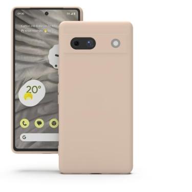 Imagem de YATWIN Capa de silicone para Google Pixel 7A, capa de telefone de toque suave - rosa claro