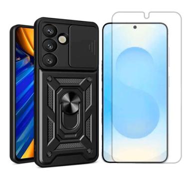 Imagem de Capa Case Anel Para Samsung Galaxy S25 + Pelicula Hidrogel - GR Global