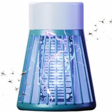 Imagem de 【Repelente Eletrônico Tomada Lâmpada UV Mata Mosquito】Repelente Eletrônico Tomada, Armadilha Luz UV Contra Insetos, Repelente Eletrônico para Mosquitos, Pernilongos e Insetos Voadores,Portátil USB