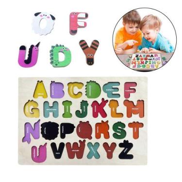 Imagem de Brinquedo Didático Aprenda Brincando Alfabeto Bichos Dm Toys