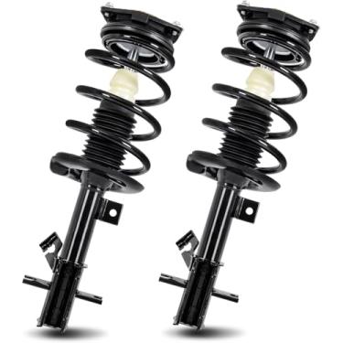 Imagem de EVERESTWAY Par dianteiro esquerdo e direito de amortecedor completo 172378 172379 compatível com Nissan Sentra 2007-2012 conjunto de mola de bobina de choque