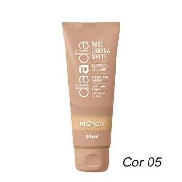 Imagem de Base líquida Matte Dia a Dia Cor 05 Cobertura Natural 30ml Mahav