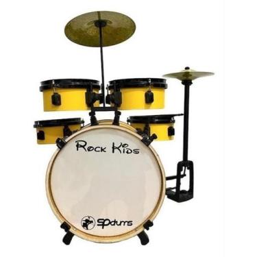 Imagem de Bateria Musical Infantil Rmv Rock Kids - Amarelo