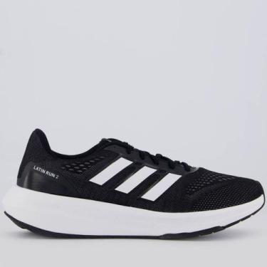 Imagem de Tênis Adidas Latin Run 2.0 Preto e Branco, 42