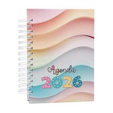 Imagem de Agenda 2026 Collors – Visão Diária com Horários e Capa Decorada Holográfica, 408 páginas, Papel 90gr/m², Tamanho A5 (15x21cm) (Collors)