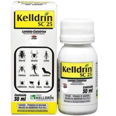 Imagem de Inseticida Barata Escorpião Aranhas Traças Pulgas Kelldrin Sc 25 30ml