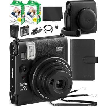 Imagem de Fujifilm Câmera instantânea Instax Mini 99 com capa para câmera Instax Mini 99, álbum de fotos Instax Mini, pacote com 2 filmes instantâneos (20 exposições) e pano de limpeza de microfibra Waith