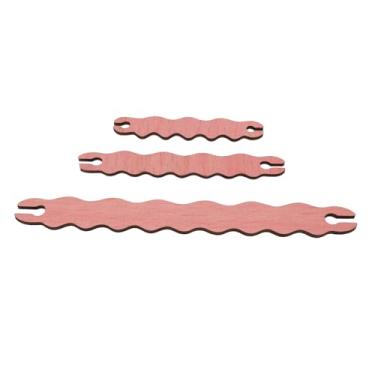 Imagem de AYNEFY Conjunto de Bastões de Arremesso de Tecelagem de Madeira de Pinheiro, Design de Madeira Ondulado Exclusivo para Artesanato Artesanal, 3 Tamanhos para Entusiastas de tricô