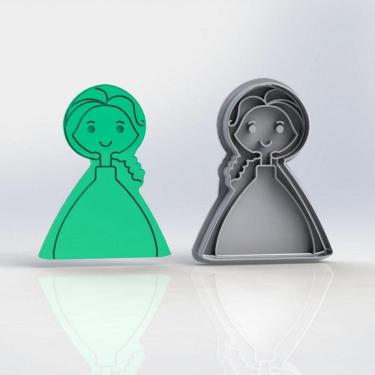 Imagem de Cortador Frozen Princesa Tamanho 7cm