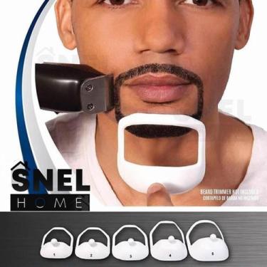 Imagem de Modelador de Cavanhaque 5 Peças para Barba Snel Home, Branco, único