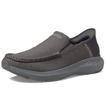 Imagem de Skechers Parson Ralven Tênis masculino sem cadarço, Cinza, 40