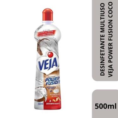 Imagem de Desinfetante multiuso veja power fusion coco 500ml, 500ml