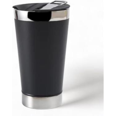 Imagem de Copo Térmico Para Cerveja, Café, Chá e Viagem Com Tampa e Abridor de Garrafas | 473ml a 500mL