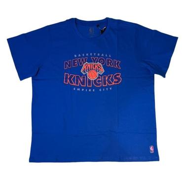 Imagem de Camiseta NBA New York Knicks Nicktown N0179 - Plus Size - Azul-Unissex