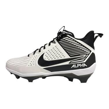 Imagem de Nike Chuteira masculina Alpha Menace Strong (II5139-010, preto/prata metálico/branco), Branco/Preto Tb, 46