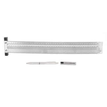 Imagem de ZAWELIYO Régua T de Medição de Aço Inoxidável de 16 Polegadas, Ferramenta Prática e Confiável para Marcenaria e Metalurgia