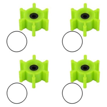 Imagem de 8uds 6303-0007-P Impulsor Kit com O-Ring, Reemplazos Impulsor Poliuretano para Algumas Bombas Lastro Wakeboard & Esqui Aquático Compatível com Jabsco 18220-3127 18220-1127 18220-212