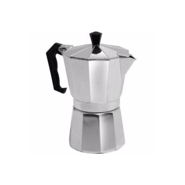 Imagem de Cafeteira Italiana Moka Alumínio Prepara Até 6 Xícaras Café Expresso