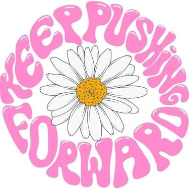 Imagem de Adesivo de vinil Keep Pushing Forward (12,7 cm) adesivos fofos de margarida/adesivo Fill me Up Tanque de gasolina/carros, veículos automotivos, vans, caminhões