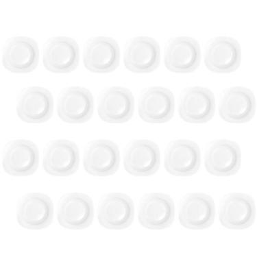 Imagem de Conjunto 24 Pratos Branco 21cm Temperado Fundo Plaza Almoço - NADIR FI