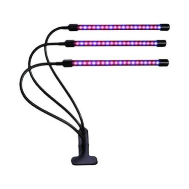 Imagem de Luminária LED para Plantas 5 Cabeças 45W - Espectro Completo com Clip 