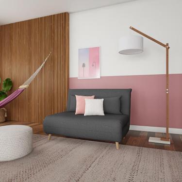 Imagem de Sofá-Cama 2 Lugares Casal Chiavari Cinza Escuro