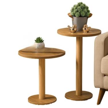 Imagem de Mesa De Canto Paris Mesa Lateral Sala Decoração Casa(Jogo Freijó)