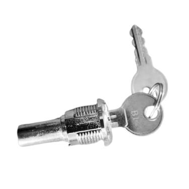 Imagem de simhoa Fechadura tubular com 2 chaves para peças de máquinas de fliperama de pinball, substituição conveniente