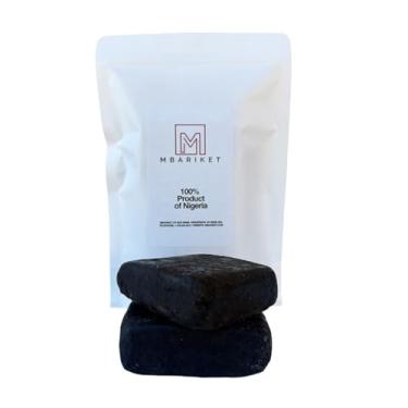 Imagem de MBARIKET Sabonete preto africano, cuidados com a pele natural, pacote com 2, importado da Nigéria