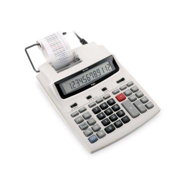 Imagem de Calculadora De Mesa Bicolor 6125 12 Dígitos Função Correção Visor LCD