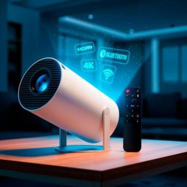 Imagem de Projetor Portátil 4k Android Full Hd Smart Wifi Cinema Home Hy300 Andr