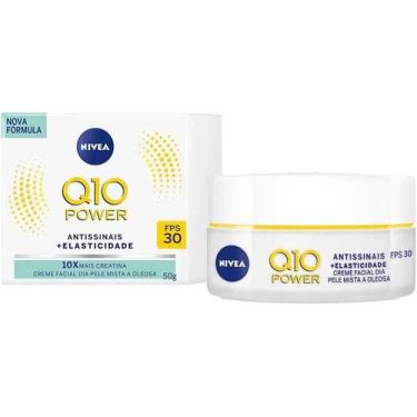 Imagem de Creme Facial Nivea Antirrugas Q10 Power Diurno 30 FPS Oil Free Toque S