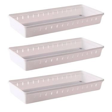 Imagem de Organizador de gavetas e talheres modular 37,5 x 15,4 cm com 3 unidades Plasutil ref.9735