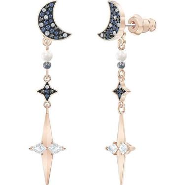 Imagem de Jaquetas de brincos perfuradas simbólicas femininas conjunto de brilha