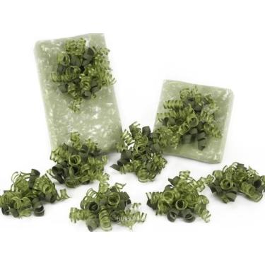 Imagem de Laços de presente verdes encaracolados HUIHUANG, pacote com 8, 13 cm, 