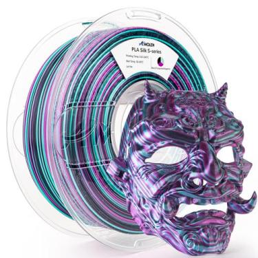 Imagem de Filamento de impressora 3D AMOLEN Silk PLA 1,75 mm 1 kg