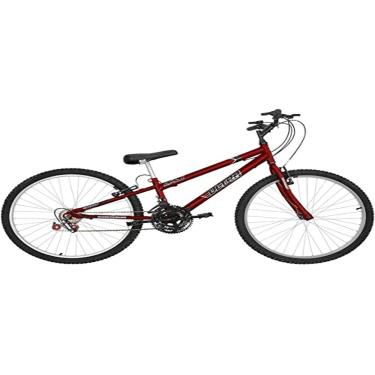 Imagem de Bicicleta de Passeio Ultra Bikes Esporte Rebaixada Aro 26 Reforçada Freio V-Brake – 18 Marchas Vermelho