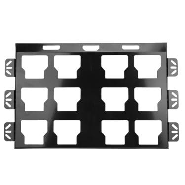 Imagem de Diydeg Placa de Montagem de Pacote para Milwaukee, Base de Armazenamento de Metal para Montagem Em Caixa de Ferramentas Compatível Com Parede e Piso, Cama de Caminhão, Montagem No Chão, (Preto)