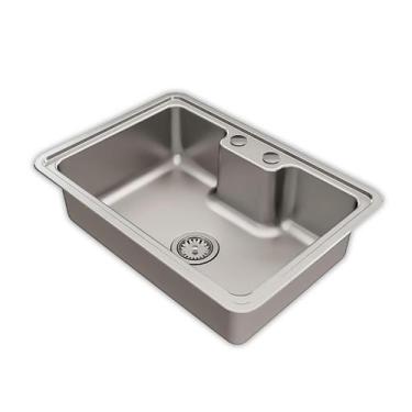 Imagem de Cuba Massima Docol De Cozinha Aço Inox Escovado 64x44x20 Cm Capacidade