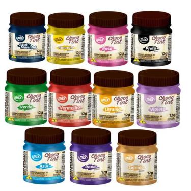 Imagem de Corantes para Chocolate Choco Tint Kit 11 Potes Misturas Gordurosas Mi