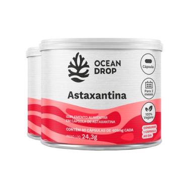 Imagem de Kit 2 Astaxantina Ocean Drop 60 cápsulas