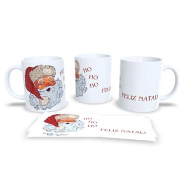 Imagem de Caneca de Natal com Estampa Natalina, Porcelana Branca, Design Festivo com Trenó e Renas, Decoração para Casa e Escritório, Presente (7)