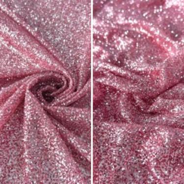Imagem de Tecido Tule Com Glitter Pesado Explosão | 1,50m (Rosa Beb,2m)
