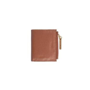 Imagem de Carteira pequena feminina de couro liso Lilian-Feminino