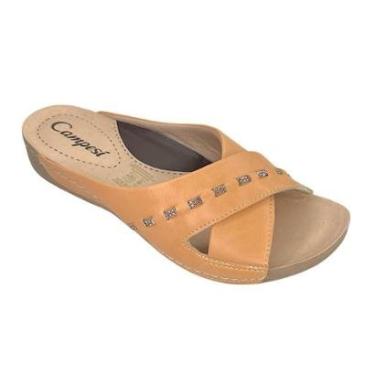 Imagem de Tamanco Fem Campesí Slide Blaqueado Claro L9542-0006-Feminino