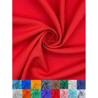 Imagem de EOVEA - Tecido de popelina de poliéster por jarda – 100% poliéster, 152 cm de largura, material versátil durável para vestuário, decoração de casa, artesanato, toalhas de mesa, cortinas, cortinas