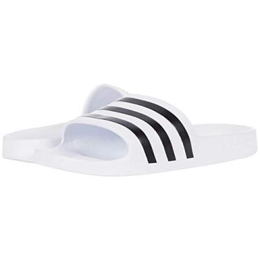 Imagem de adidas Adilette Aqua Slides feminino, Branco/Preto/Branco, 7